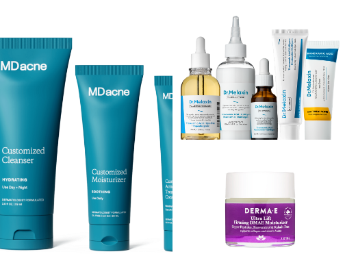 Skincare Products I swear by! cover photo collage