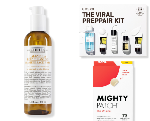 Skincare cover photo collage