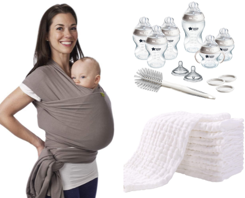 Newborn must haves/ First time mom cover photo collage