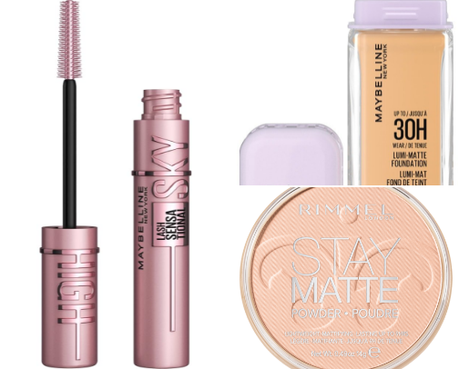 drugstore makeup for oily skin cover photo collage