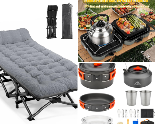 Camping Gear cover photo collage
