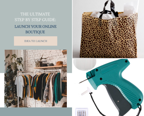Online Boutique Supplies cover photo collage
