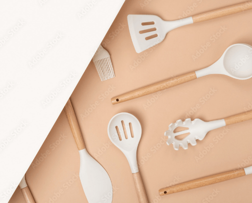Kitchen gadgets cover photo collage