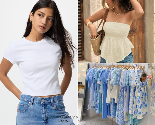 Trendy, Styles and Aesthetic Tops cover photo collage