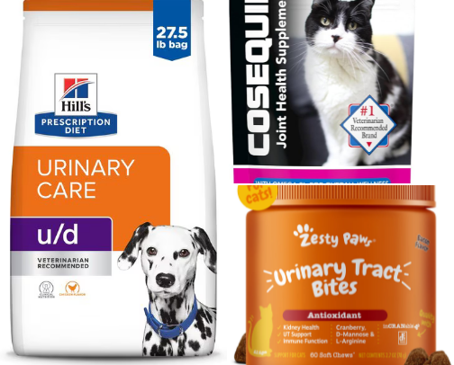 The Best Pets Products for Bladder Health cover photo collage