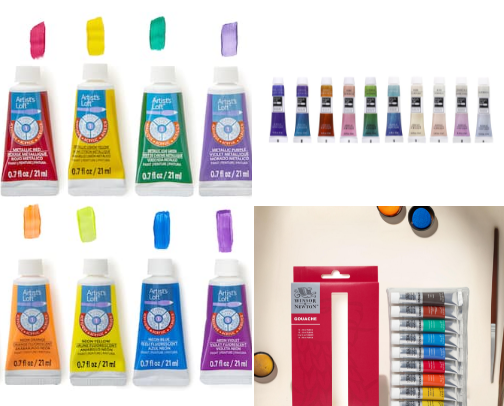 Painting supplies I love cover photo collage
