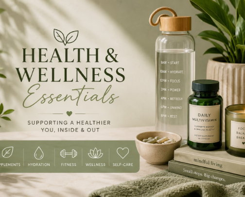 💚 Health & Wellness Essentials cover photo collage
