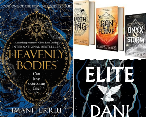 Romance, but Everyone Has Powers and Trauma: My Fav Romantasy Books/Series cover photo collage