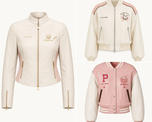 Pink Jackets for Women: Leather, Bomber & Racing Styles cover photo collage