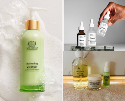 Essential Skincare Products for a Simple Daily Routine cover photo collage
