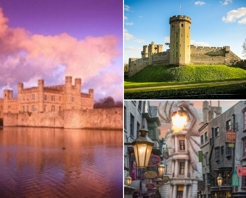 TOP UK CASTLES & MUSEUMS 🏰 cover photo collage