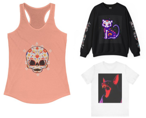 Spooky Sausage Designs cover photo collage