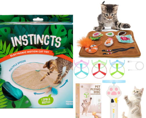 Cat Enrichment Toys: The Complete List to Keep Your Cat Happy & Stimulated ✨ cover photo collage