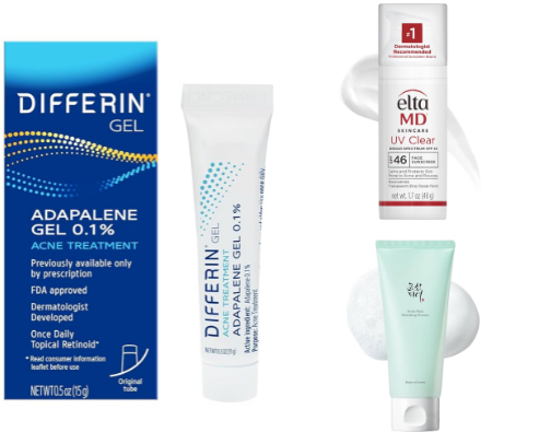 SkinCare products for Glowing skin cover photo collage