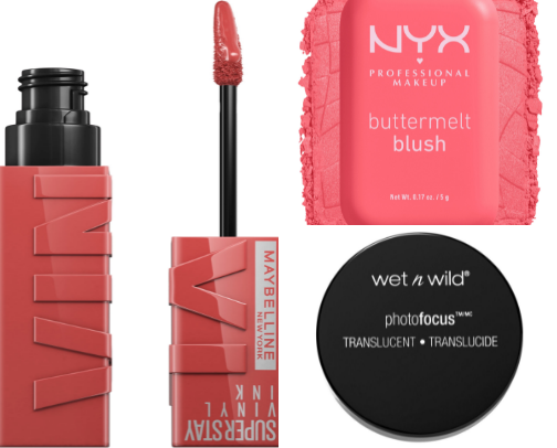 Drugstore affordable makeup favs 💄 cover photo collage