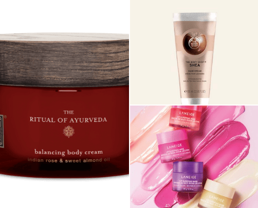 Skincare cover photo collage