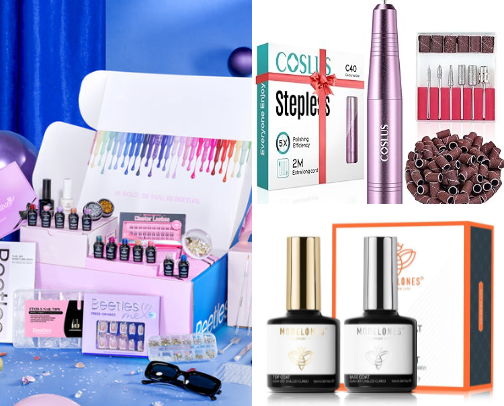 Nails at home cover photo collage