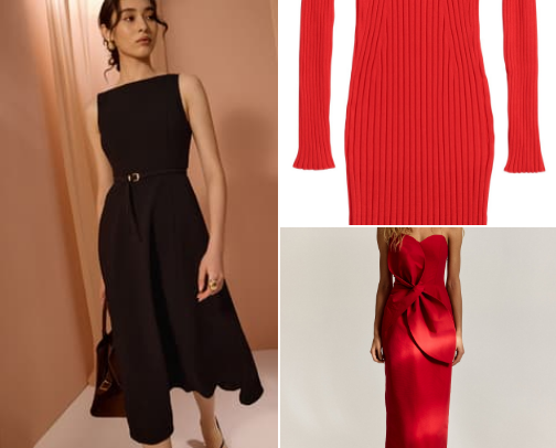 Flirty, stunning- women's dress🔥 cover photo collage