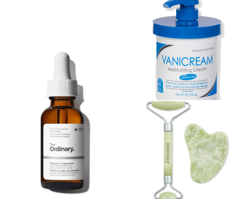 Low maintenance skincare for pale, dry skinned girls like me🤪✨ cover photo collage