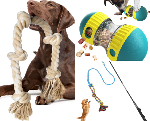 Best Dog Toys That Keep Dogs Happy & Mentally Stimulated cover photo collage