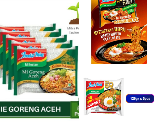 Indomie berbagai rasa dari Indonesia cover photo collage