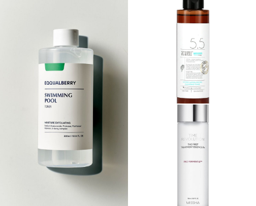 Let’s talk about skincare - toners edition ✨ cover photo collage