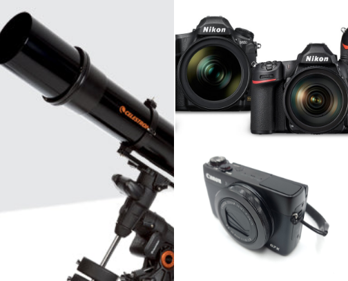 Telescope camera and more cover photo collage
