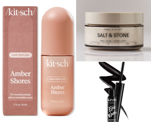 tomboy ish beauty products cover photo collage