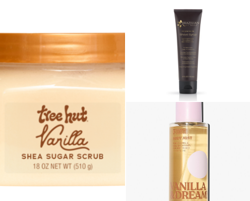 Body skincare cover photo collage