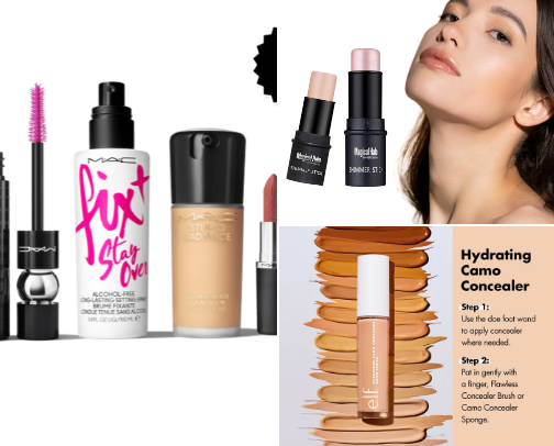 Beauty and cos cover photo collage