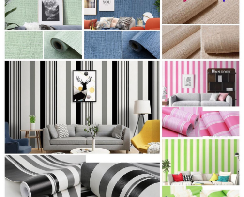 Transform your space with self-adhesive wallpaper! ✨ Easy to install and instantly stylish. cover photo collage