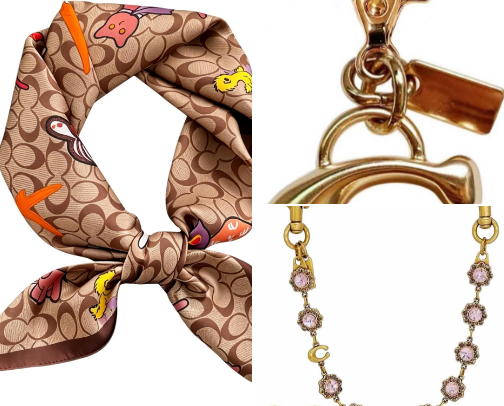Chic & Versatile Bag Accessories: Charms, Chains & Scarves cover photo collage
