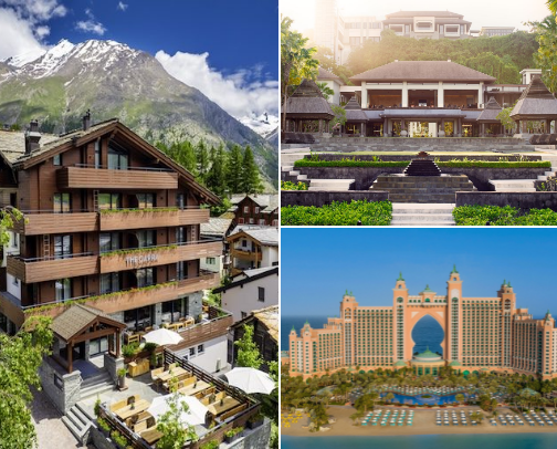 Hotels Worldwide ✨ cover photo collage