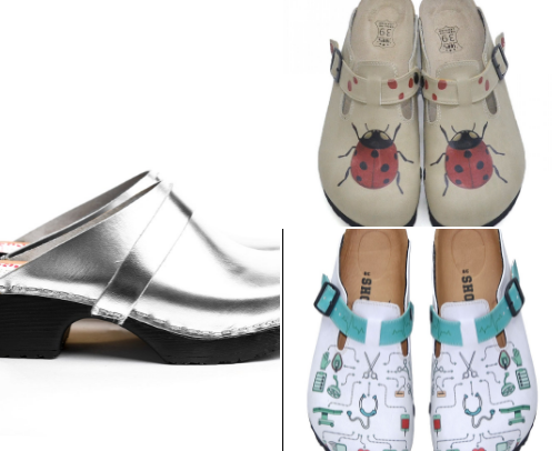 The evolution of the oldest footwear- the clogs 🙏🏻 cover photo collage
