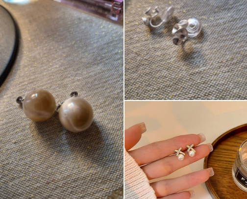 Clip on earrings curation cover photo collage