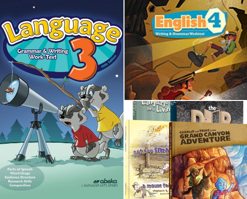 Top Homeschool Language Arts Curriculum cover photo collage