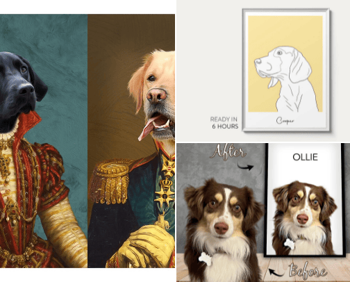 Custom Dog Under 10$ cover photo collage