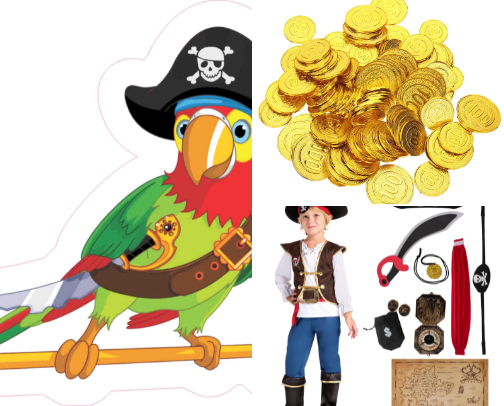 Pirate Theme Birthday Party Must Haves cover photo collage