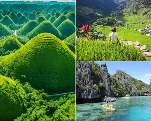 Philippines 🇵🇭 Tourist Spot cover photo collage