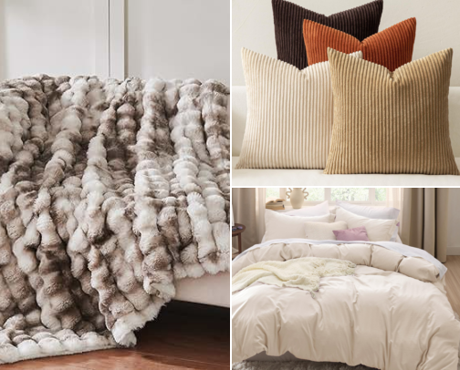 Cozy Fall Bedroom Finds 🍂 Affordable Amazon Decor That Looks Expensive cover photo collage