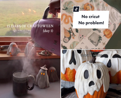 Cutesie Halloween Crafts cover photo collage