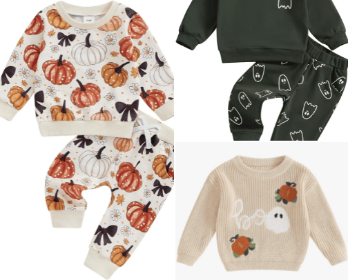 The Cutest Baby & Toddler Halloween Clothes 👻🎃🐈‍⬛ cover photo collage