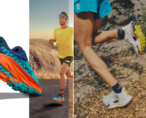 Trail running shoes for mens/women's cover photo collage