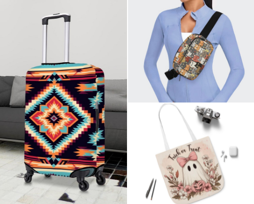 Trendy bags cover photo collage