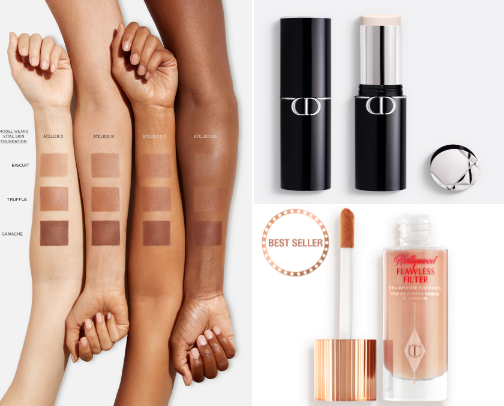 Luxury Makeup Products cover photo collage
