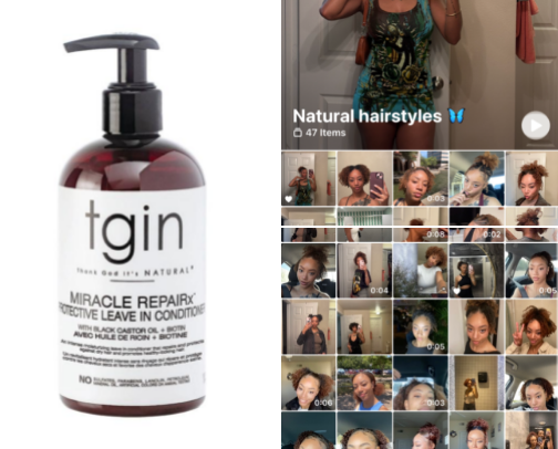 What’s in my bag: Natural Hair Edition👩🏽‍🦱 cover photo collage