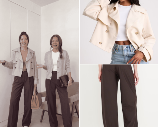 beige + chocolate brown cover photo collage