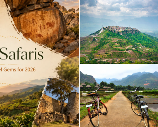 Hidden Gem Travel Destinations & Tips 2026 | Plan Your Next Trip cover photo collage