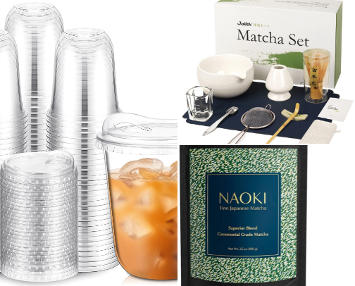 Matcha Station Must- haves cover photo collage