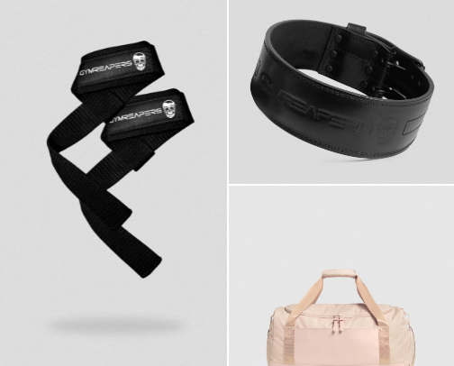 Your favorite gym girl next door✨💪🏽 My go-to gym accessories you need in your bag! cover photo collage